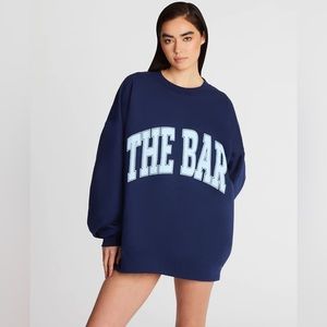 the bar varsity crewneck